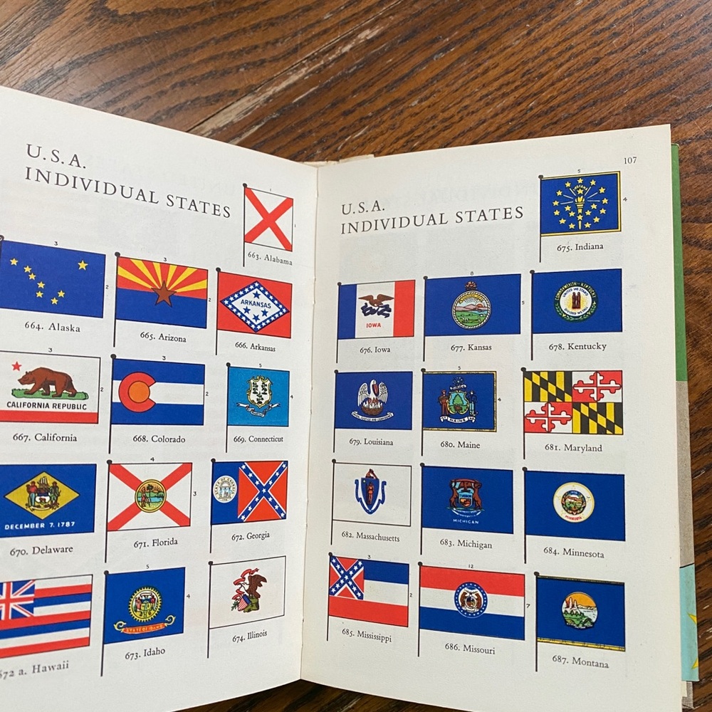 Vintage The Flag Book Rare! 1959 (860 in color) - Picture 9 of 16